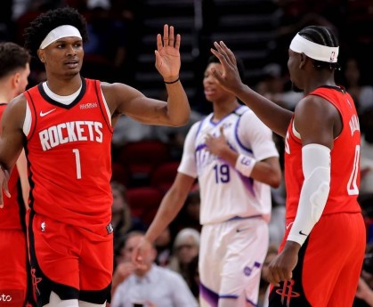 杜兰特25+5+6阿门21+8 申京19分火箭大胜爵士迎五连胜